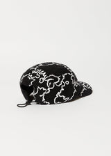 Afends Unisex Script - Recycled 5 Panel Cap - Black Camo - Afends unisex script   recycled 5 panel cap   black camo   streetwear   sustainable fashion