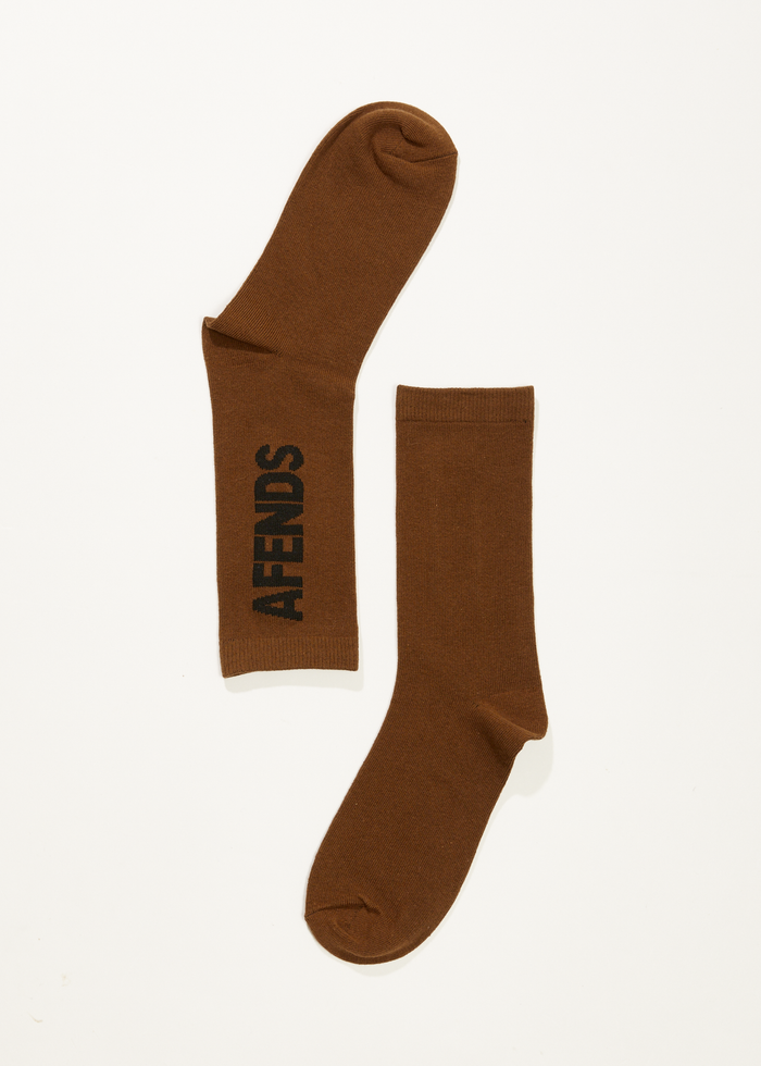 Afends Unisex Vinyl - Crew Socks 2 Pack - Multi - Streetwear - Sustainable Fashion