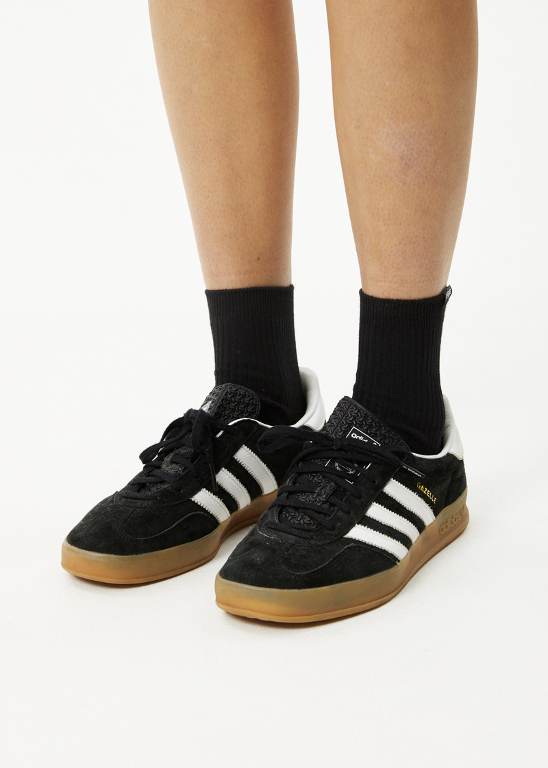 AFENDS Womens The Essential - Ribbed Crew Socks - Black
