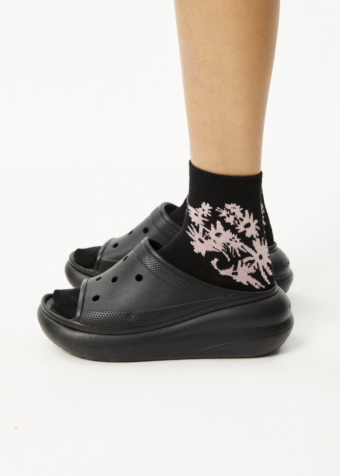 Afends Unisex Vise - Hemp Crew Socks - Black - Streetwear - Sustainable Fashion