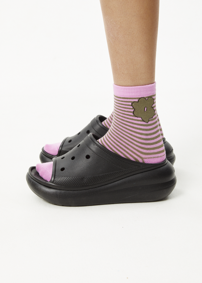 Afends Unisex Lily - Crew Socks - Candy - Streetwear - Sustainable Fashion