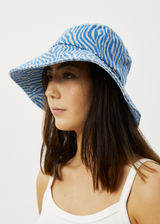 Afends Unisex Shadows - Denim Wide Brim Bucket Hat - Arctic - Afends unisex shadows   denim wide brim bucket hat   arctic   streetwear   sustainable fashion