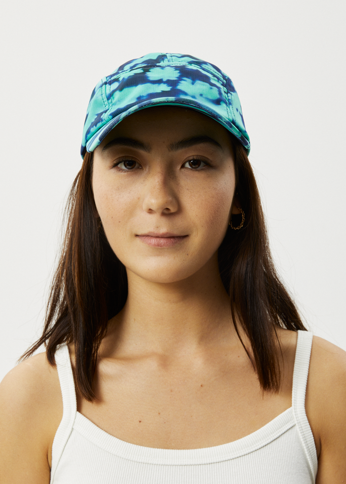 Afends Unisex Liquid Unisex - Recycled Panelled Cap - Jade Floral - Streetwear - Sustainable Fashion