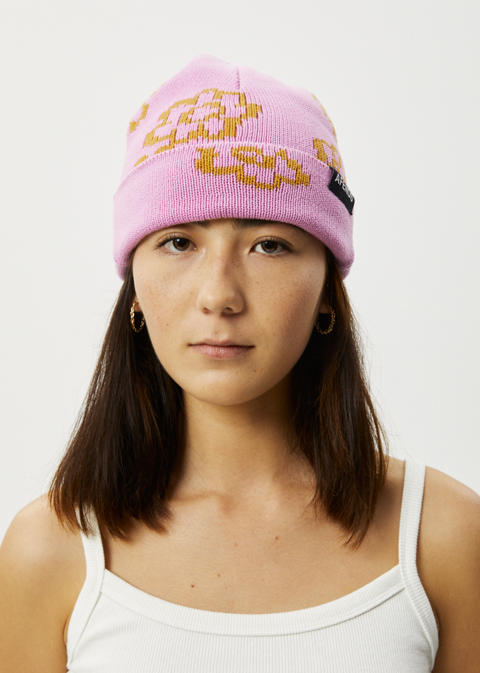 Afends Unisex Clara - Knit Beanie - Candy - Streetwear - Sustainable Fashion