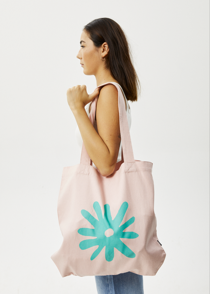 Afends Unisex Daze - Hemp Tote Bag - Lotus - Streetwear - Sustainable Fashion