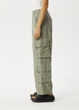 Afends Womens Midnight - Cargo Pants - Olive - Afends womens midnight   cargo pants   olive   streetwear   sustainable fashion