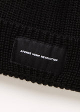 Afends Unisex Minimal - Hemp Wharfie Beanie - Black - Afends unisex minimal   hemp wharfie beanie   black   streetwear   sustainable fashion