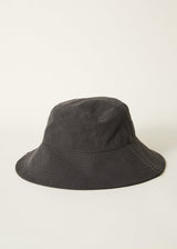 Afends Unisex Mass - Organic Wide Brim Bucket Hat - Charcoal - Afends unisex mass   organic wide brim bucket hat   charcoal   streetwear   sustainable fashion
