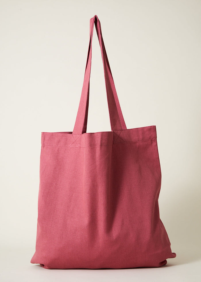 Afends Unisex Earthling - Hemp Tote Bag - Rose - Streetwear - Sustainable Fashion