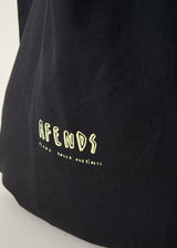 Afends Unisex Plant Based Happiness - Recycled Tote Bag - Charcoal - Afends unisex plant based happiness   recycled tote bag   charcoal   streetwear   sustainable fashion