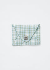 Afends Unisex Holdall - Hemp Check Pouch Wallet - Moss - Afends unisex holdall   hemp check pouch wallet   moss   streetwear   sustainable fashion