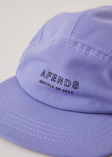 Afends Unisex Misprint - Organic Panelled Cap - Violet - Afends unisex misprint   organic panelled cap   violet   streetwear   sustainable fashion