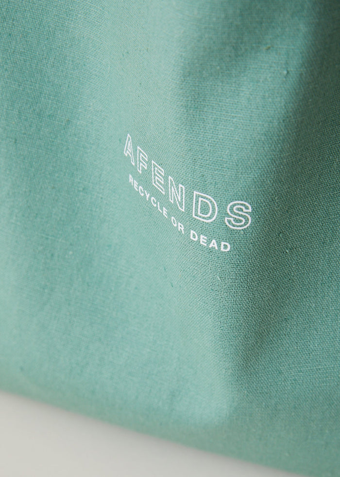 Afends Unisex Misprint - Recycled Tote Bag - Sage - Streetwear - Sustainable Fashion
