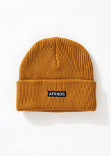 Afends Unisex Home Town - Recycled Beanie - Chestnut - Afends unisex home town   recycled beanie   chestnut   streetwear   sustainable fashion