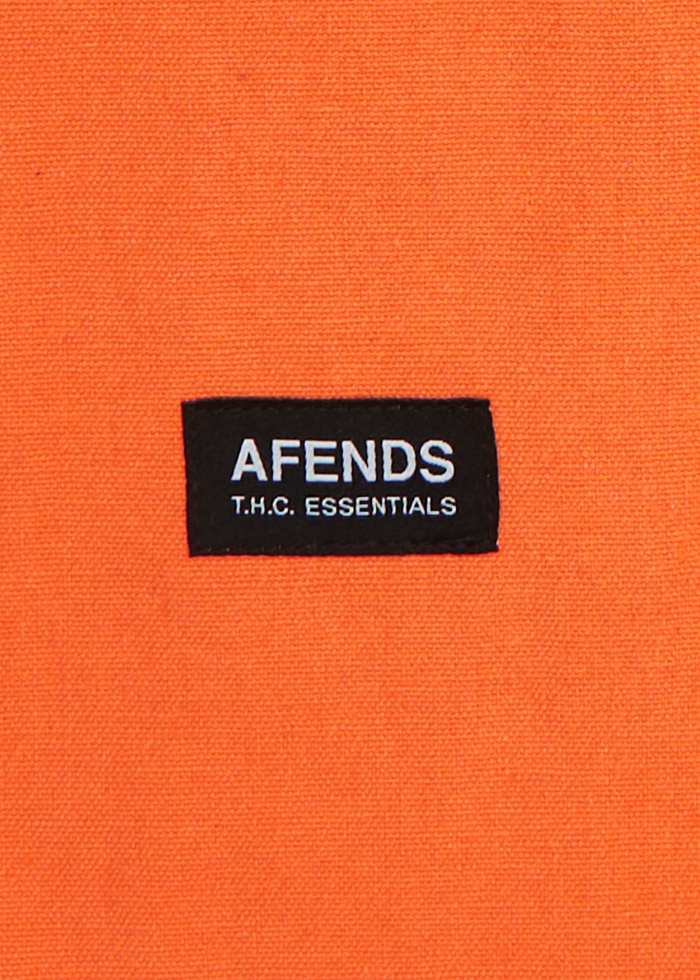 Afends Unisex Crucial - Hemp Tote Bag - Orange - Streetwear - Sustainable Fashion