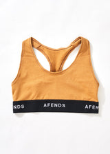 Afends Womens Molly - Hemp Sports Crop - Chestnut - Afends womens molly   hemp sports crop   chestnut   streetwear   sustainable fashion