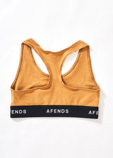 Afends Womens Molly - Hemp Sports Crop - Chestnut - Afends womens molly   hemp sports crop   chestnut   streetwear   sustainable fashion