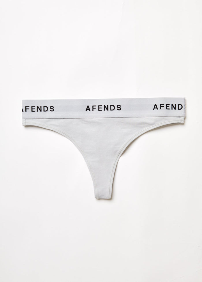 Afends Womens Molly - Hemp G-String Briefs 3 Pack - Smoke - Streetwear - Sustainable Fashion