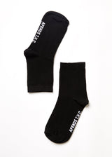Afends Unisex All Time - Hemp Crew Socks - Black - Afends unisex all time   hemp crew socks   black   streetwear   sustainable fashion