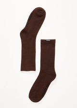 Afends Mens Everyday - Hemp Socks One Pack - Coffee - Afends mens everyday   hemp socks one pack   coffee   streetwear   sustainable fashion