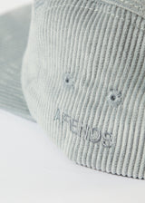 Afends Unisex Attention - Organic Corduroy Panelled Cap - Grey - Afends unisex attention   organic corduroy panelled cap   grey   streetwear   sustainable fashion