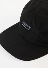 Afends Unisex Credits - Recycled 6 Panel Cap - Black - Afends unisex credits   recycled 6 panel cap   black   streetwear   sustainable fashion