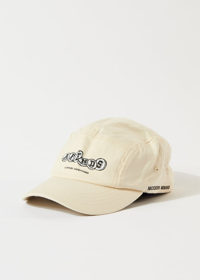 Afends Unisex Crypto - Organic 5 Panel Cap - Natural - Streetwear - Sustainable Fashion