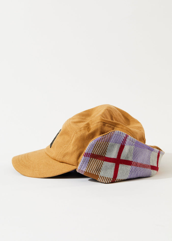 Afends Unisex Colby - Hemp Flap 5 Panel Cap - Chestnut - Streetwear - Sustainable Fashion