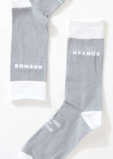 Afends Unisex Build It - Hemp Crew Socks - Grey - Afends unisex build it   hemp crew socks   grey   streetwear   sustainable fashion