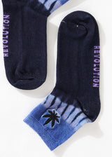 Afends Unisex Moonshadow - Hemp Crew Socks - Plum - Afends unisex moonshadow   hemp crew socks   plum   streetwear   sustainable fashion