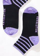 Afends Unisex Donnie - Hemp Crew Socks - Plum - Afends unisex donnie   hemp crew socks   plum   streetwear   sustainable fashion