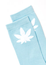 Afends Unisex Controlla - Hemp Crew Socks - Sky Blue - Afends unisex controlla   hemp crew socks   sky blue   streetwear   sustainable fashion