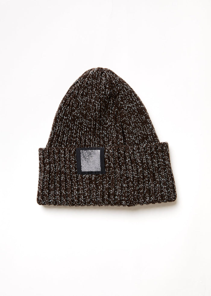 Afends Unisex Solace - Unisex Knitted Beanie - Coffee - Streetwear - Sustainable Fashion
