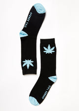 Afends Unisex Controlla - Hemp Crew Socks - Black - Afends unisex controlla   hemp crew socks   black   streetwear   sustainable fashion