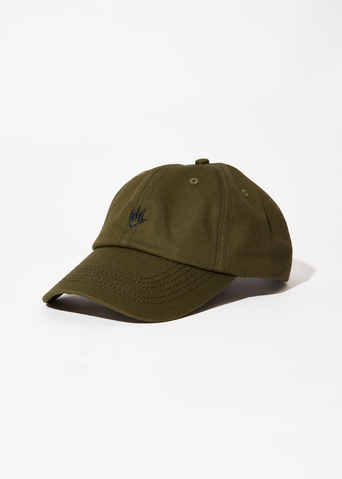 Afends Mens Core - Recycled Six Panel Cap - Military - Streetwear - Sustainable Fashion