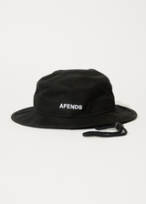Afends Mens Flame - Recycled Bucket Hat - Black - Afends mens flame   recycled bucket hat   black   streetwear   sustainable fashion