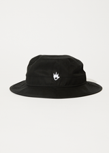 Afends Mens Flame - Recycled Bucket Hat - Black - Afends mens flame   recycled bucket hat   black   streetwear   sustainable fashion
