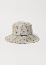 Afends Unisex Kali - Wide Brim Hat - Pistachio Check - Afends unisex kali   wide brim hat   pistachio check   streetwear   sustainable fashion