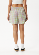 Afends Unisex Kali - Boxers - Pistachio Check - Afends unisex kali   boxers   pistachio check   streetwear   sustainable fashion