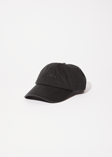 AFENDS Mens Questions -  Six Panel Cap - Washed Black - Afends mens questions    six panel cap   washed black   streetwear   sustainable fashion