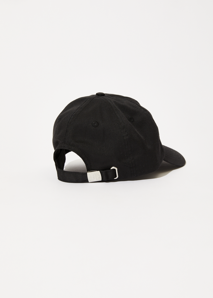 Afends Mens Core -  Six Panel Cap - Stone Black - Streetwear - Sustainable Fashion