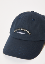 Afends Mens Holiday -  Six Panel Cap - Navy - Afends mens holiday    six panel cap   navy   streetwear   sustainable fashion