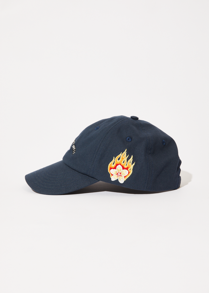 Afends Mens Holiday -  Six Panel Cap - Navy - Streetwear - Sustainable Fashion