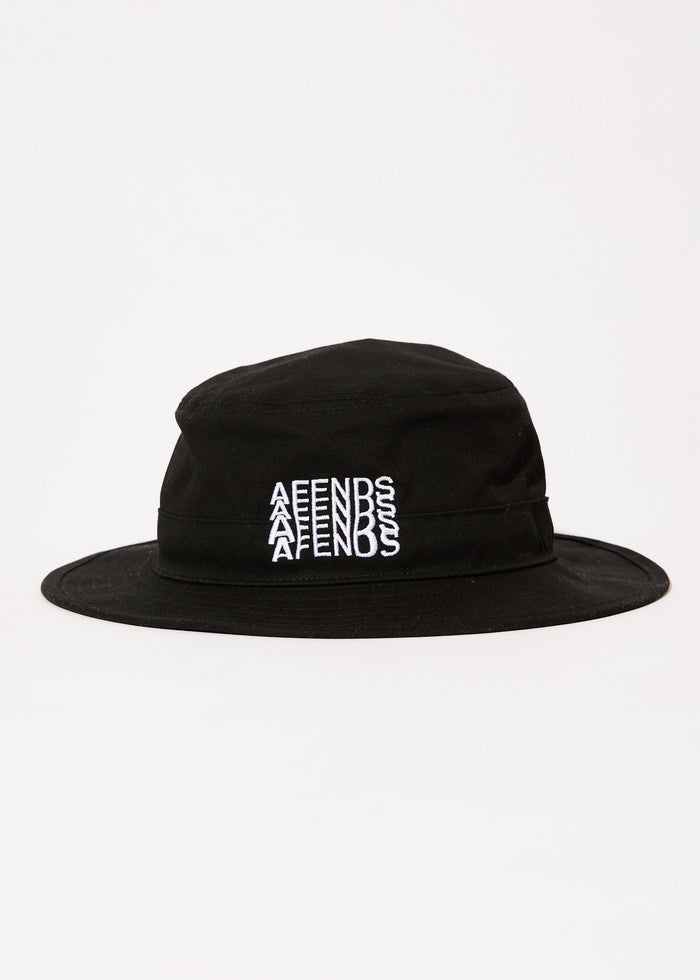 Afends Mens Limits -  Bucket Hat - Black - Streetwear - Sustainable Fashion