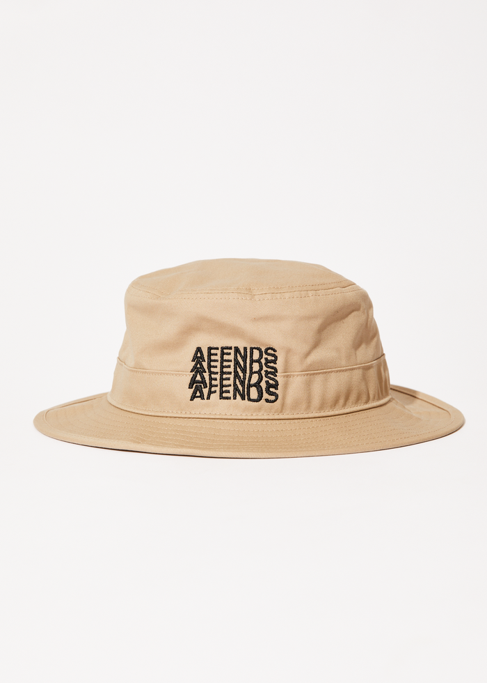 Afends Mens Limits -  Bucket Hat - Dark Ecru - Streetwear - Sustainable Fashion