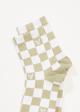 Afends Womens Maia -  Socks Two Pack - Check - Afends womens maia    socks two pack   check   streetwear   sustainable fashion