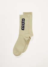 AFENDS Mens World - Socks One Pack - Eucalyptus - Afends mens world   socks one pack   eucalyptus   streetwear   sustainable fashion
