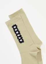AFENDS Mens World - Socks One Pack - Eucalyptus - Afends mens world   socks one pack   eucalyptus   streetwear   sustainable fashion