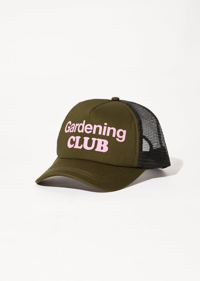 Afends Womens Gardening Club - Trucker Cap - Military - Streetwear - Sustainable Fashion