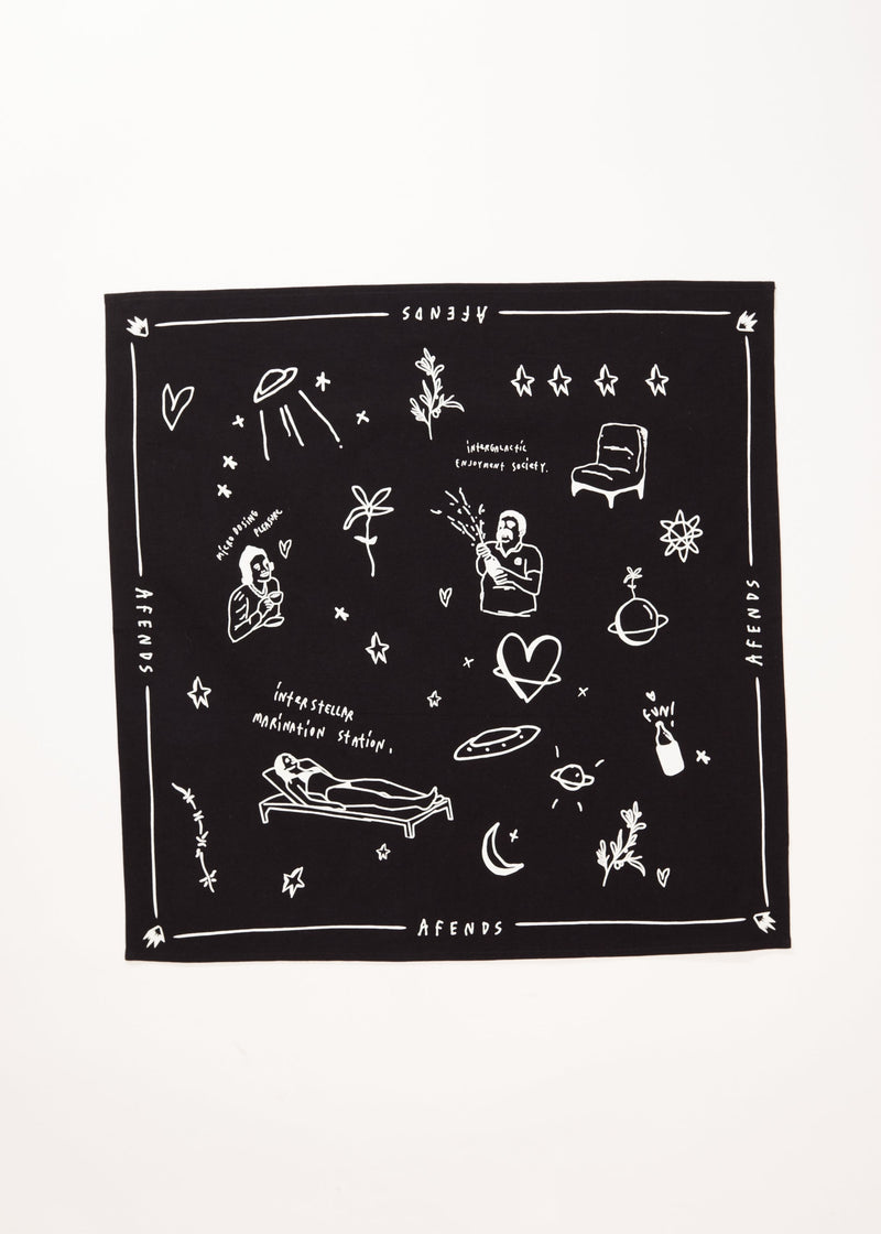 AFENDS Womens Funhouse - Bandana - Black